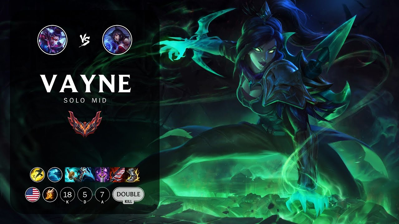 Vayne Mid vs Ahri - NA Grandmaster Patch 13.21