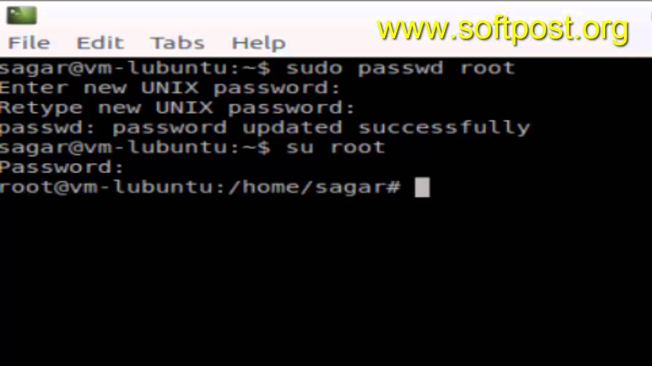How to activate root user account in Debian