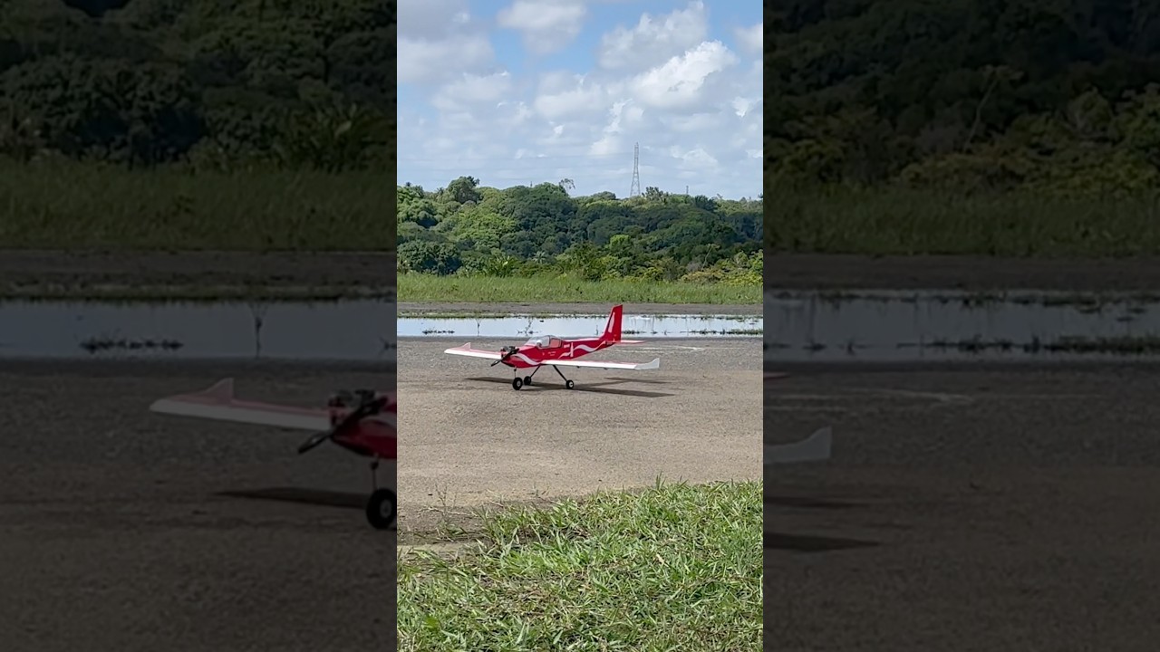 Pouso #aeromodelo Tractor 45 Asa Baixa