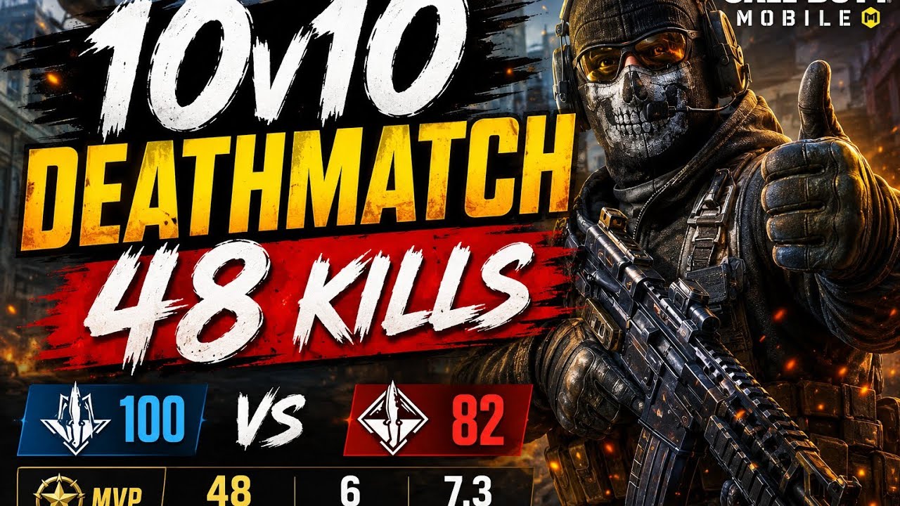 48 Kills In 10v10 Team Deathmatch! | COD Mobile Gameplay
