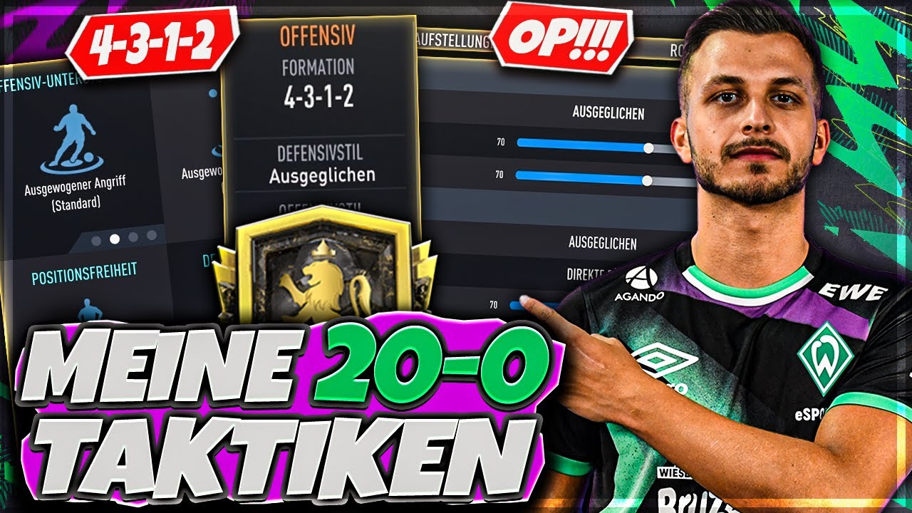 FIFA 22:💥MEINE 20-0 META TAKTIKEN & ANWEISUNGEN!