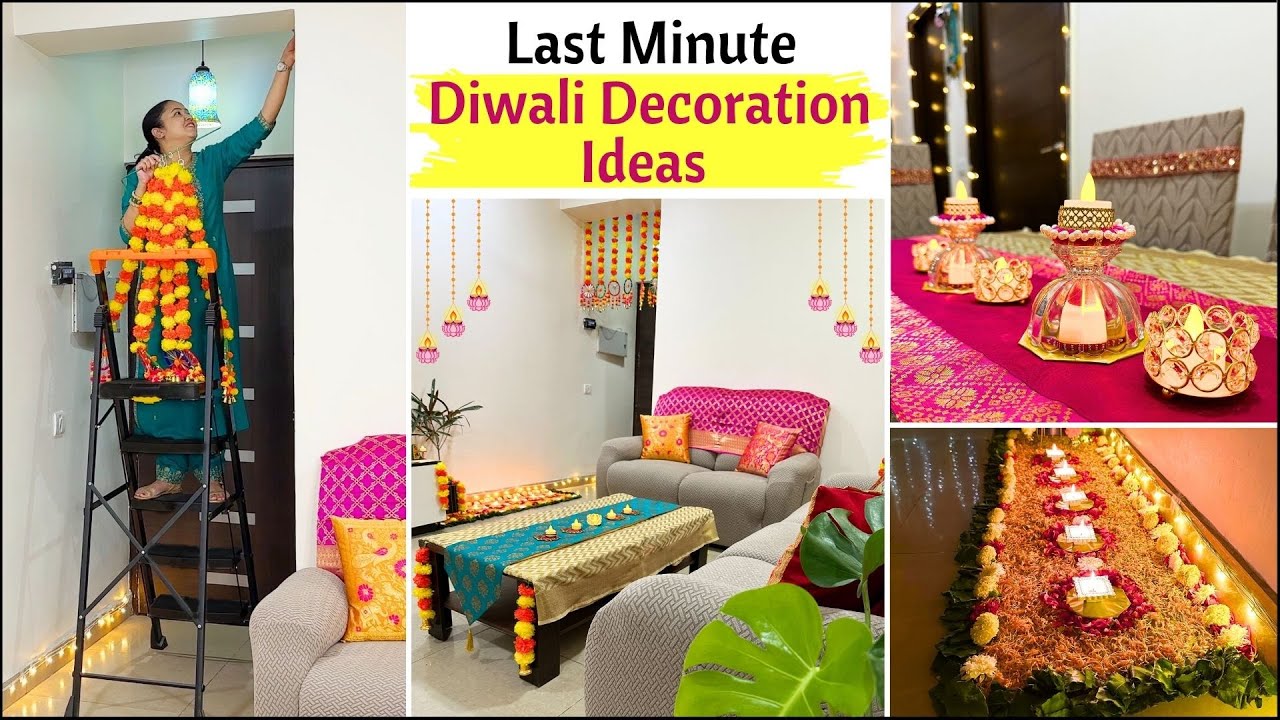Last Minute Diwali Decoration Ideas | Budget Friendly Diwali Decoration | Easy DIY Diwali Decor