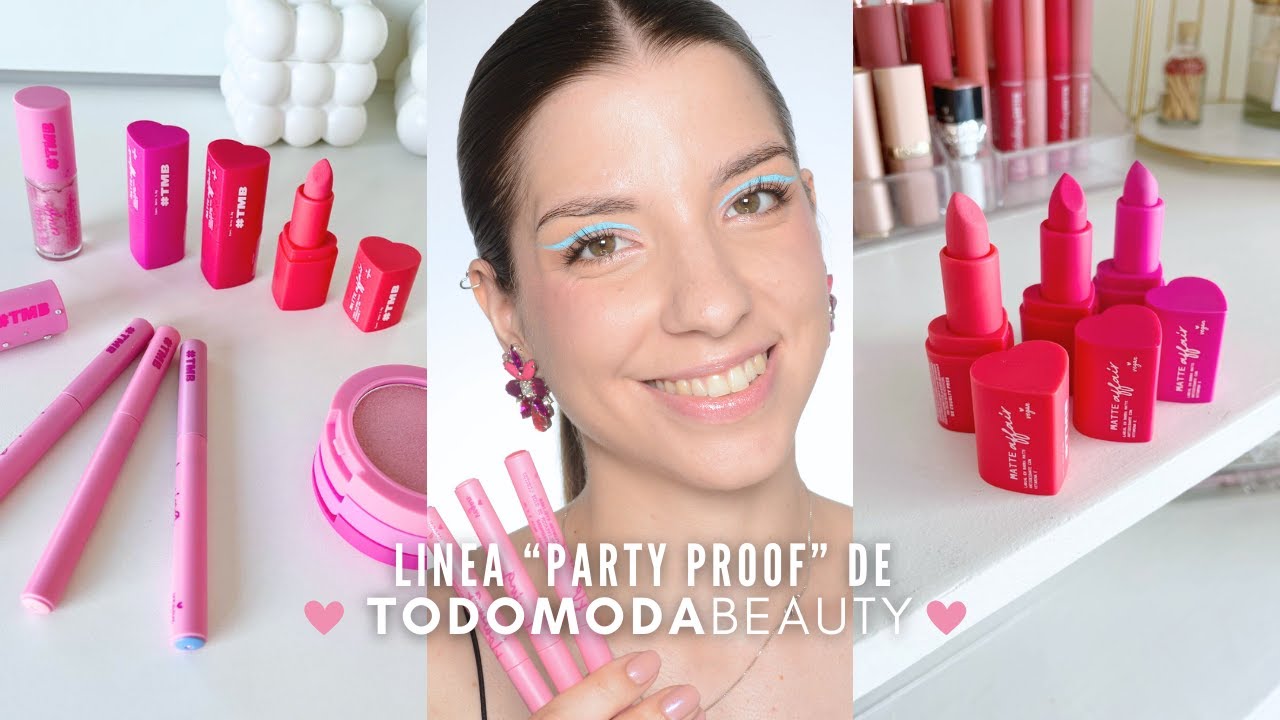 Reseña PARTY PROOF de TODO MODA BEAUTY | Probamos todo y ponemos a prueba los delineadores de color!