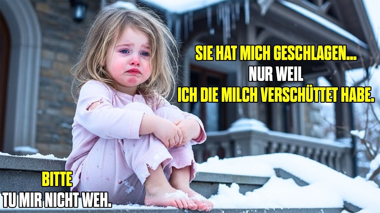Kleines Mädchen Von Der Stiefmutter Geschlagen, Im Schnee Gelassen — Bis Ein Milliardär Sie Sah…