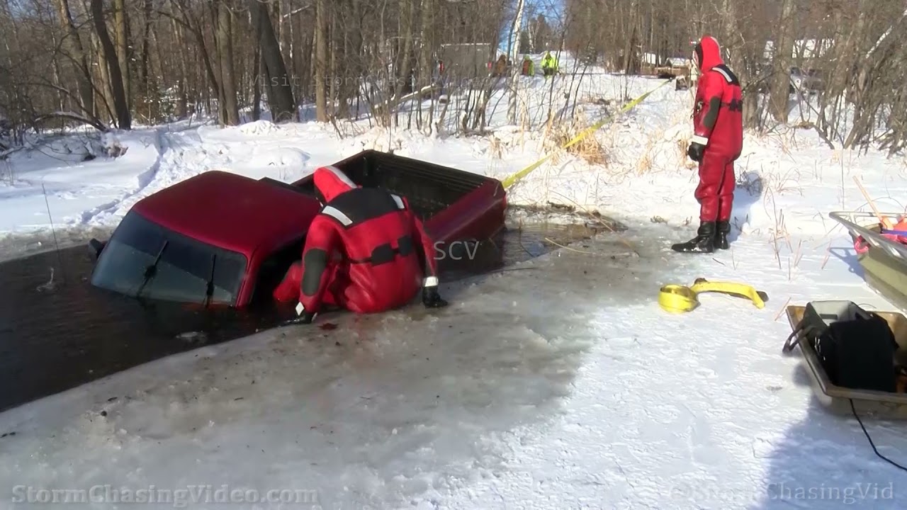 Ford Ranger Recovery From Under Long Lake Ice , Washburn County, WI 1/7/2022