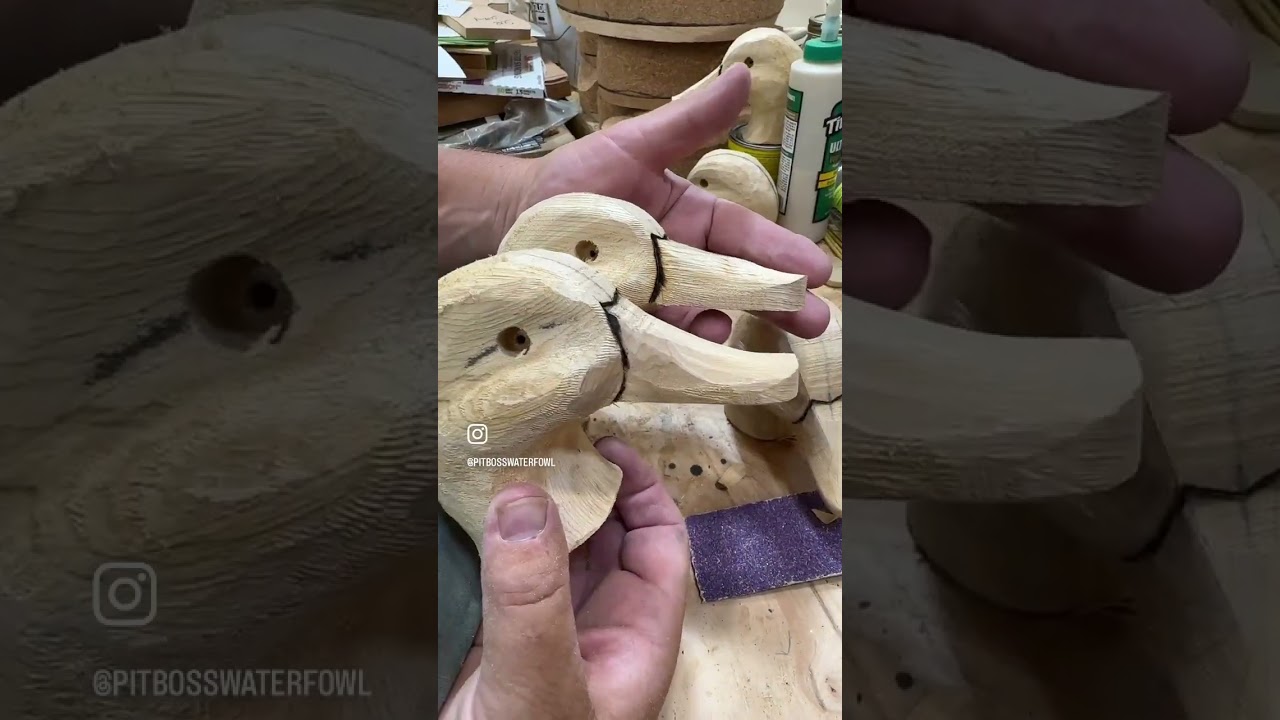 Mallard & Blackduck - Decoy Carving - Decoy Painting - Pitboss Waterfowl - Capt. Jeff Coats