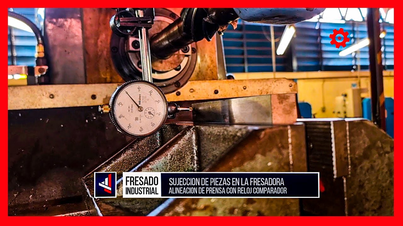 💥Como hacer una correcta Alineacion de Prensa en Maquina Fresadora Industrial💓👌#tech #tecnología🚀🔌