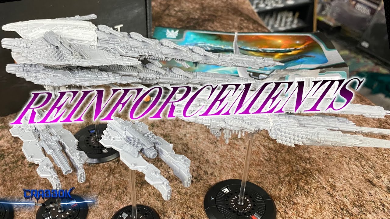 Dropfleet Commander UCM Dreadnought, Battlecruiser, and Monitors!  Unboxing and Assembly!