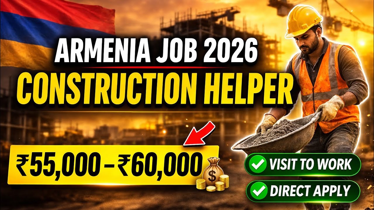 Construction helper work in Armenia 2026 | how much salary in helper job.