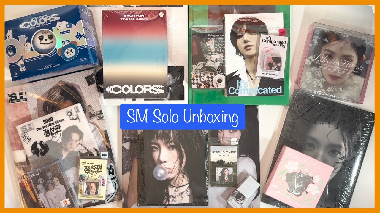 Unboxing: SM Solo Artist Albums [Suho, Yesung, Taeyeon, Kyuhyun, & Irene]