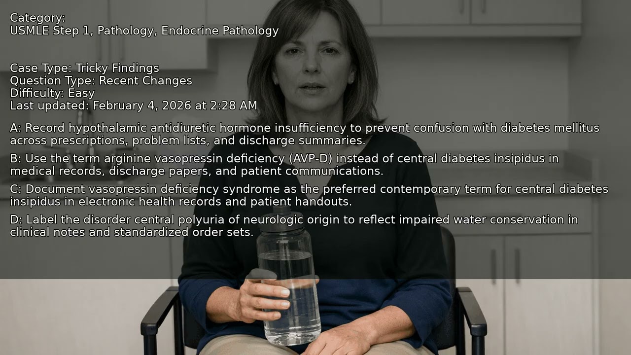 Endocrine Pathology, Pathology, USMLE Step 1 - Full Vignette with Extended Explanations