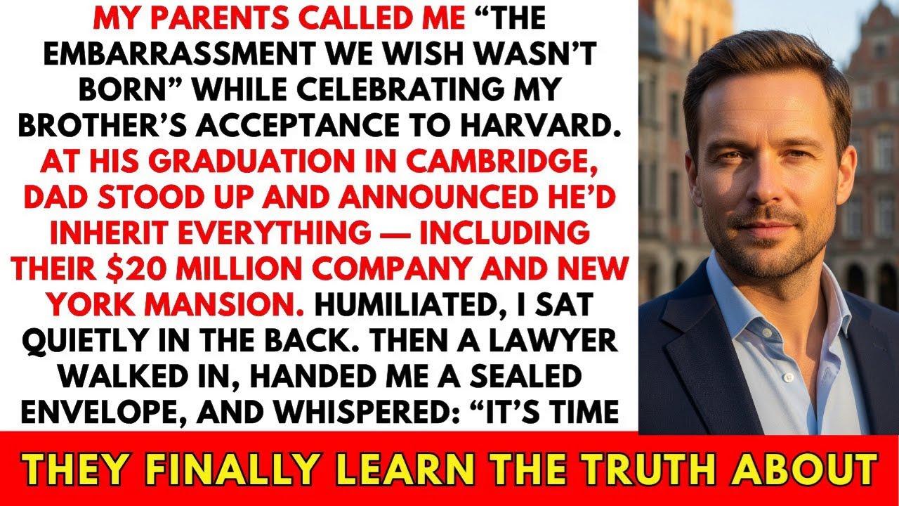 They Said I Was Nothing at My Brother’s Harvard Celebration—Until the Envelope Changed Everything