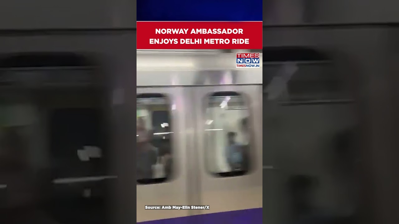 Norway Ambassador Enjoys Delhi Metro Ride #watch