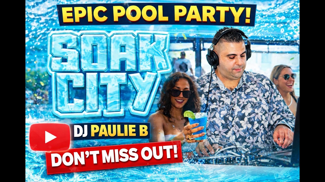 DJ PAULIE B – Sydney Harbour Boat Party - March 15th | 1PM–6PM | Le Bleu Party Cruise - Soak City