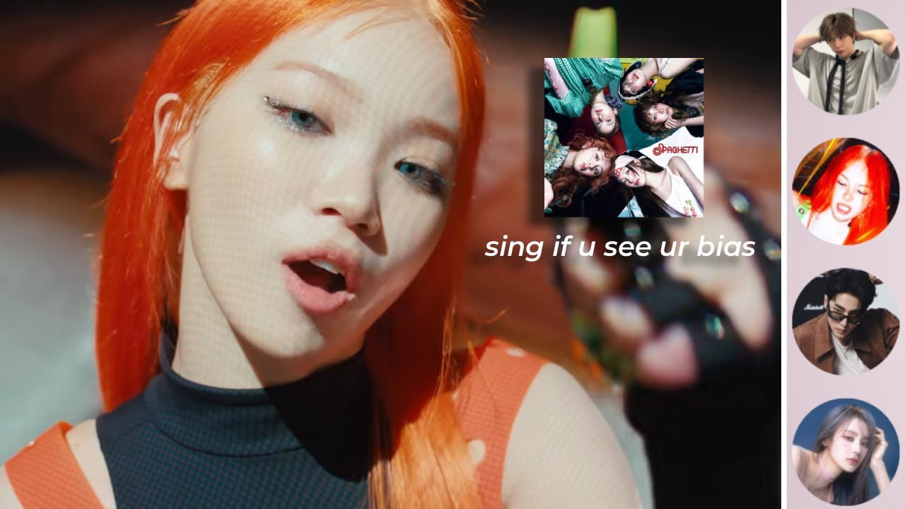 sing if you see your bias! (SPAGHETTI - LE SSERAFIM ft. j-hope of BTS) w/ Lyrics! [REQUEST]