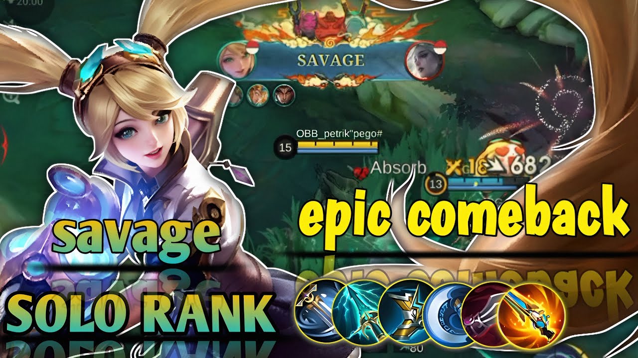 GG Parah! Layla Solo Rank Comeback + Savage Tanpa Ampun #mlbb #wanmbutchannel 