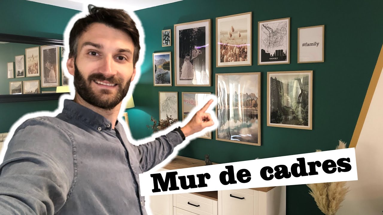 Comment faire un MUR DE CADRES sans percer