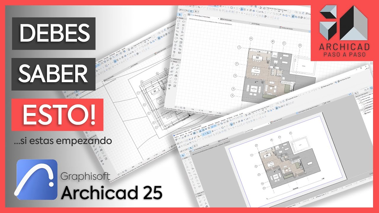 APRENDE el FLUJO DE TRABAJO para laminar | Guía básica | ARCHICAD 25 | 2022 ⭐