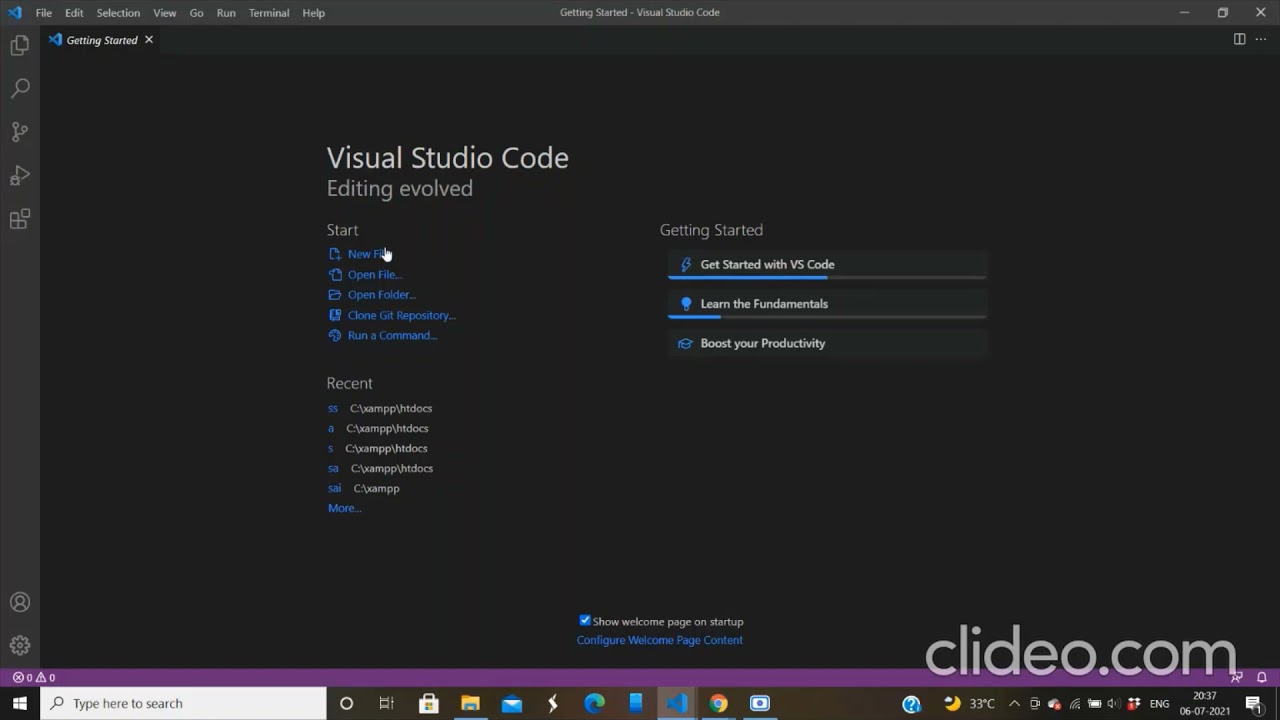 How to run PHP file on visual studio code in xampp