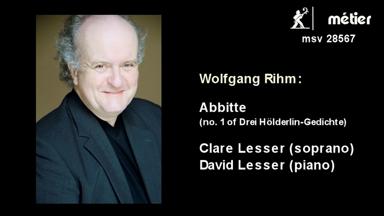 Lieder by Wolfgang Rihm