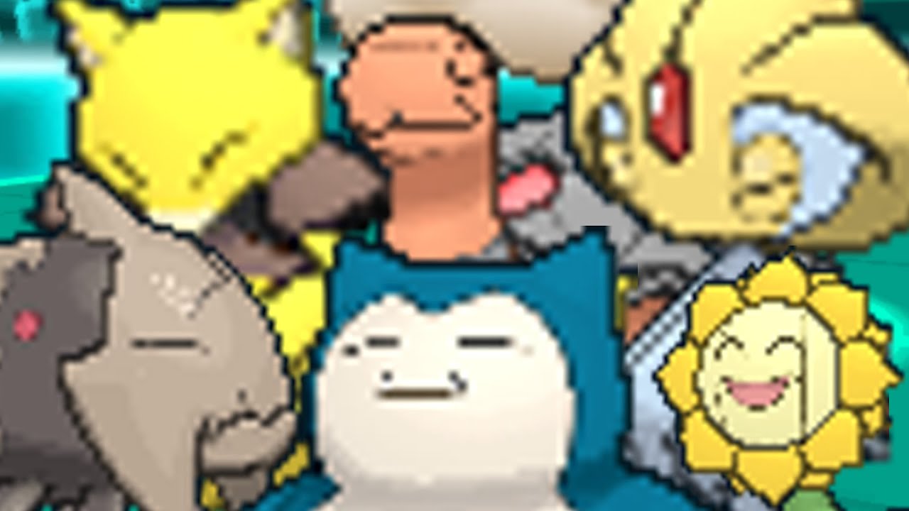 FULL EYES CLOSED POKEMON TEAM!