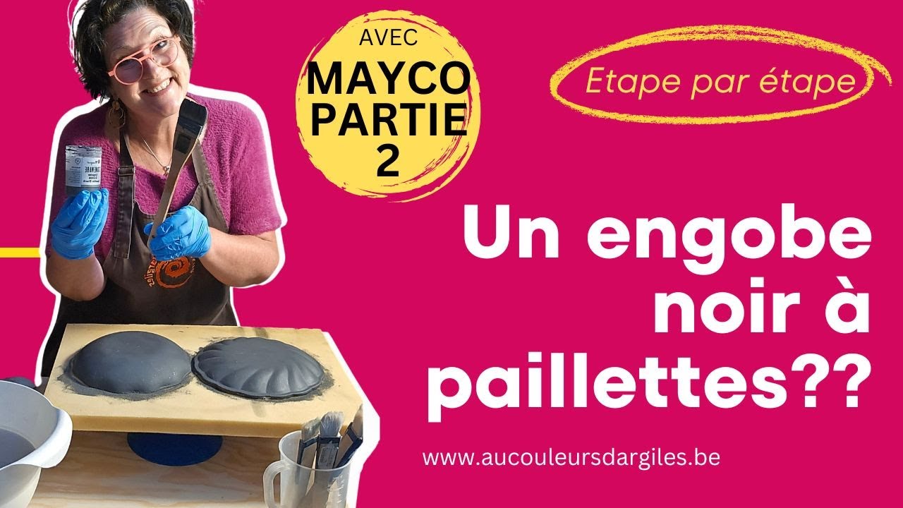 Comment appliquer l'engobe noir à paillettes? A quoi ça sert de choisir ce produit MAGIQUE?
