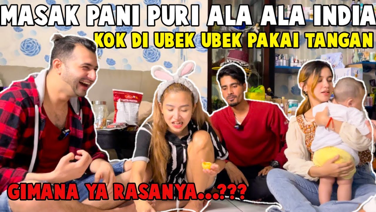 PANI PURI ALA ALA INDIA !!! TAPI KOK DI UBEK UBEK PAKAI TANGAN