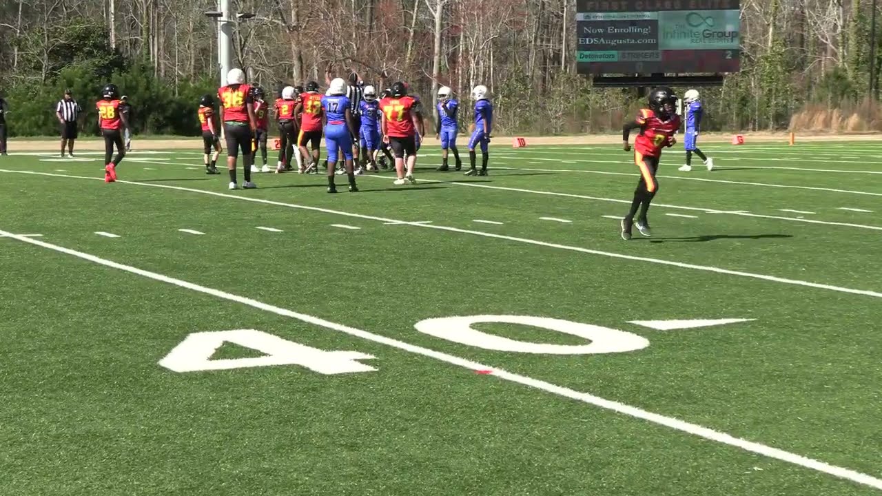 FCE Youth Tackle Football: 12U Detonators Game 1: VS Strikers