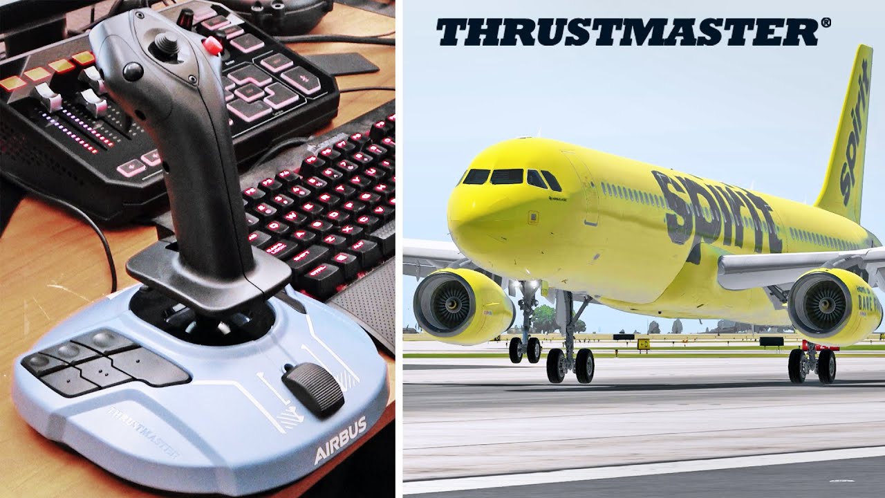 Touch and Go's In a A321! | Thrustmaster TCA Sidestick