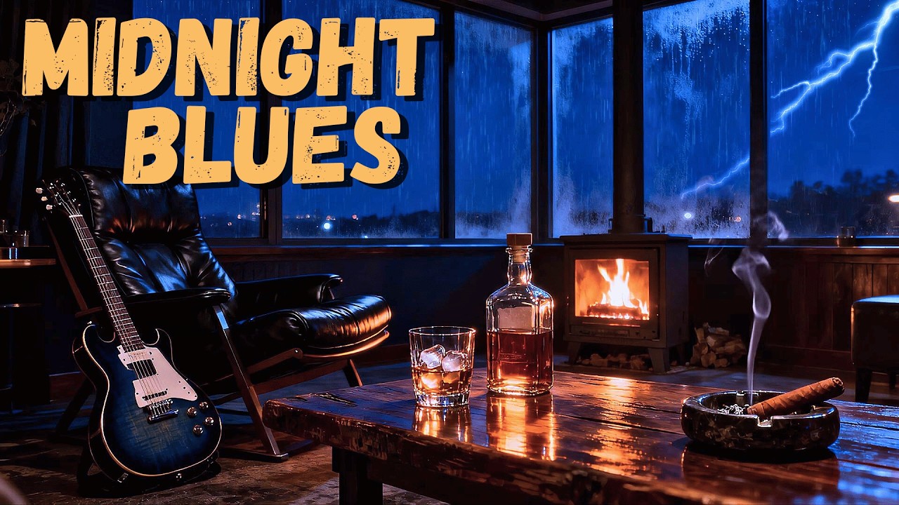 Midnight Blues Lounge | Slow Instrumental for the Hour You Can't Sleep