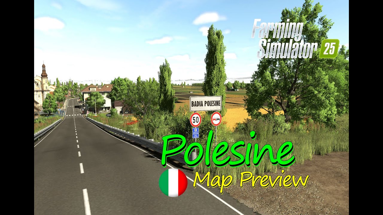 Polesine Map Mod preview : Flatlands of Northern Italy | Map Tour | Farming Simulator 25