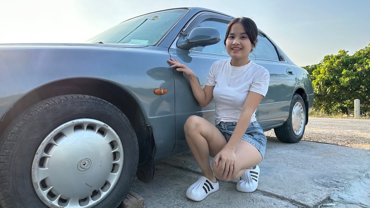 18-Year-Old Girl Challenge : Fully Restoring Mazda 626 Body and Stunning Color Change