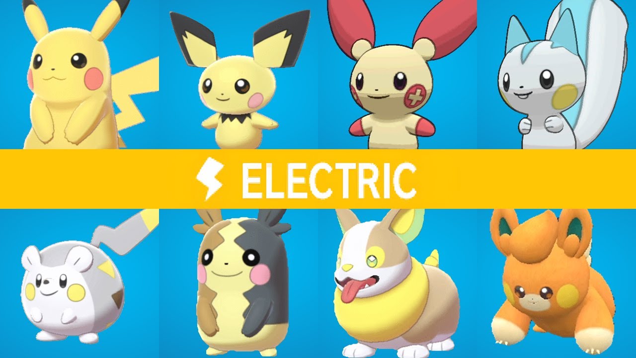 All Electric Type Pokémon | Gen1 – 9 | Full Pokedex | 4K