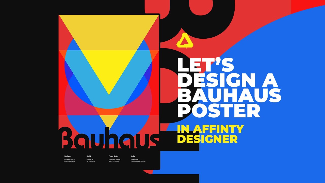 Let's Design A BAUHAUS Poster in Affinity Designer | Tutorial