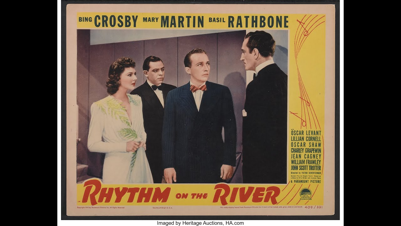 MELODIA ROUBADA (Rhythm on the River, 1940) - Bing Crosby, Mary Martin, Basil Rathbone