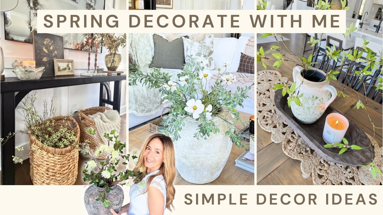 NEW Spring Decorate With Me 2026 | Natural Spring Decor Ideas for a Calm Organic Home