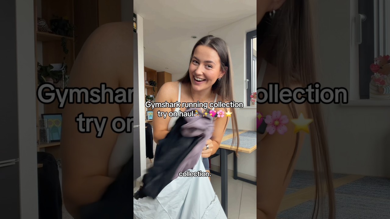 Примерка новой коллекции для бега 🏃&zwj;♀️ Код скидки Gymshark: ANON10🦈 #gymshark #running