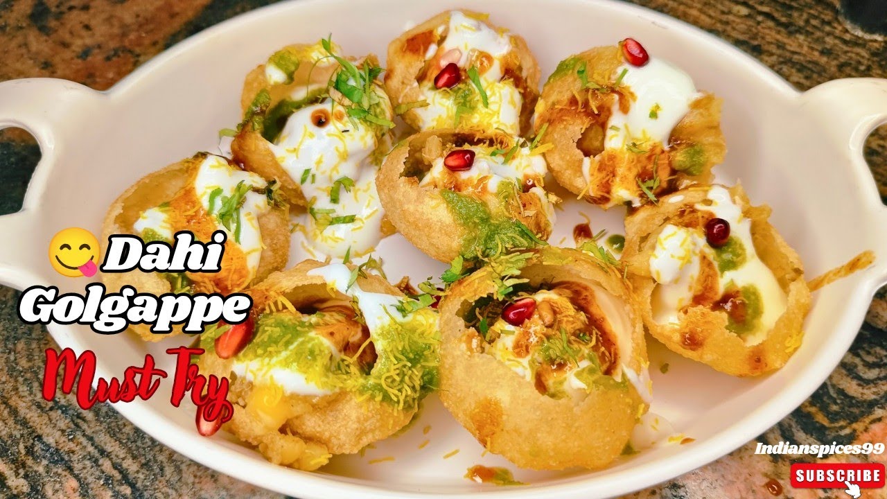 Mithe Dahi Golgappa at Home | Bazaar Jaisa Meetha Pani Puri | Easy Chaat Recipe | Indian Street Food