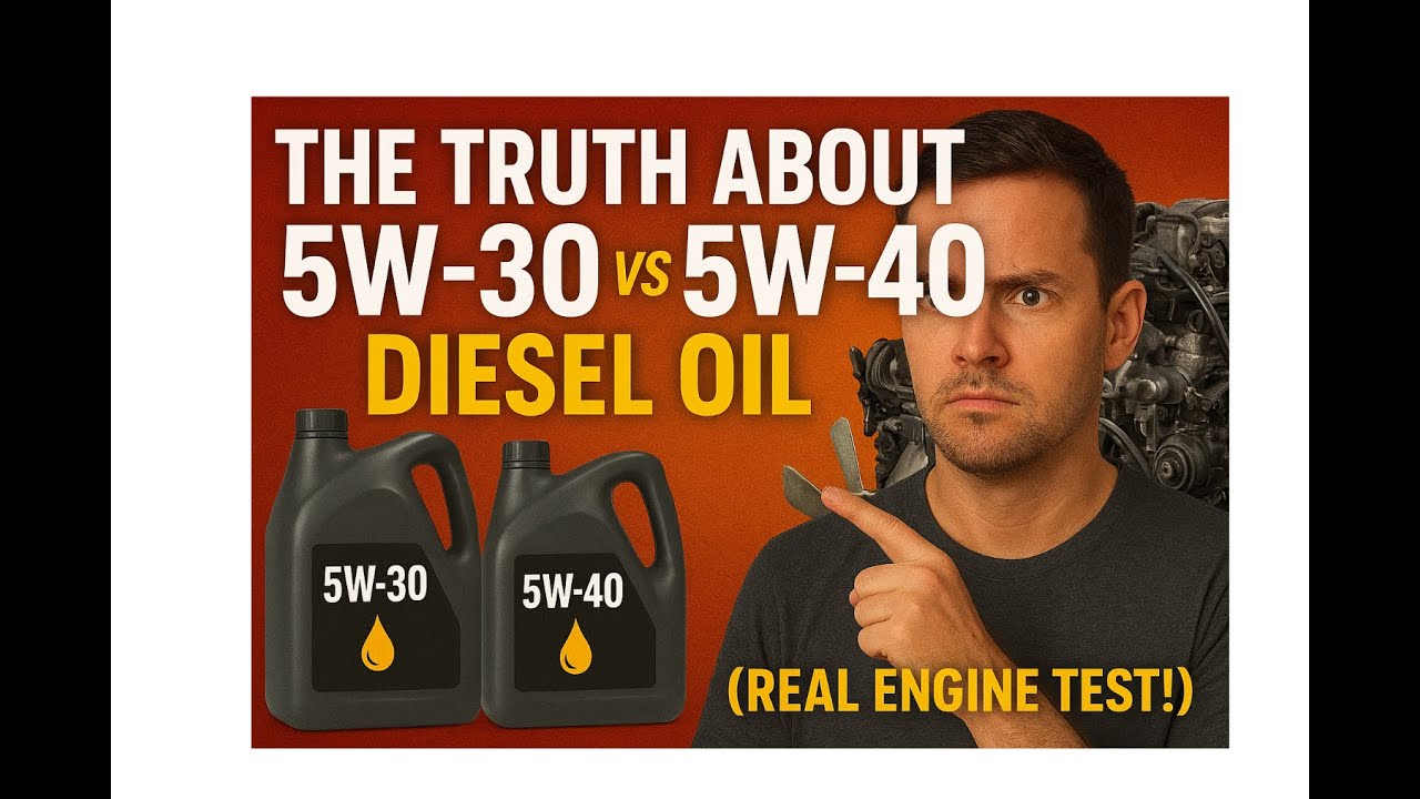 The TRUTH About 5W30 vs 5W40 Diesel Oil (Real Engine Test!)
