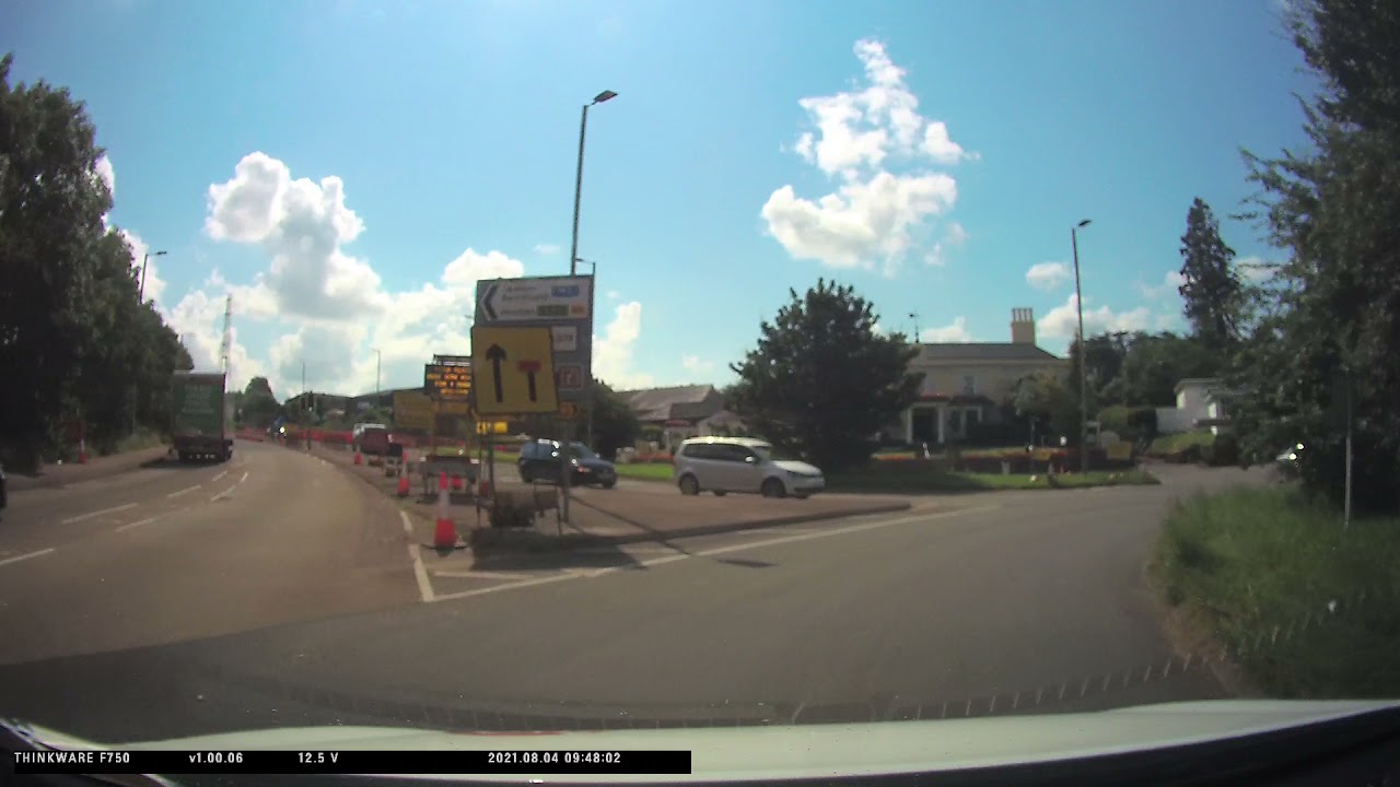 Devon Hotel roundabout: Marsh Barton towards Plymouth, right, third exit.