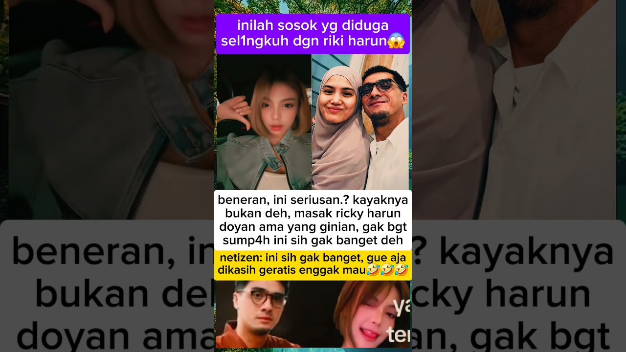 terungkap‼️ inilah sosok yang diduga sel1ngkuh dgn ricky harun 😱 