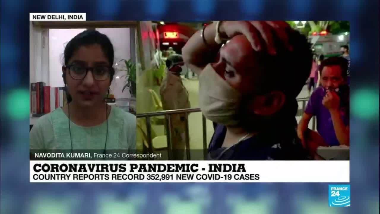 India reports record 352,991 new Covid-19 cases as crisis intensifies
