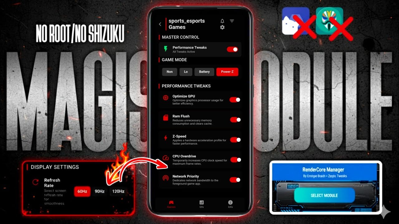NO ROOT, NO SHIZUKU - Unlock 120FPS & Refresh Rate on ANY Android (Magisk Module 2025 )