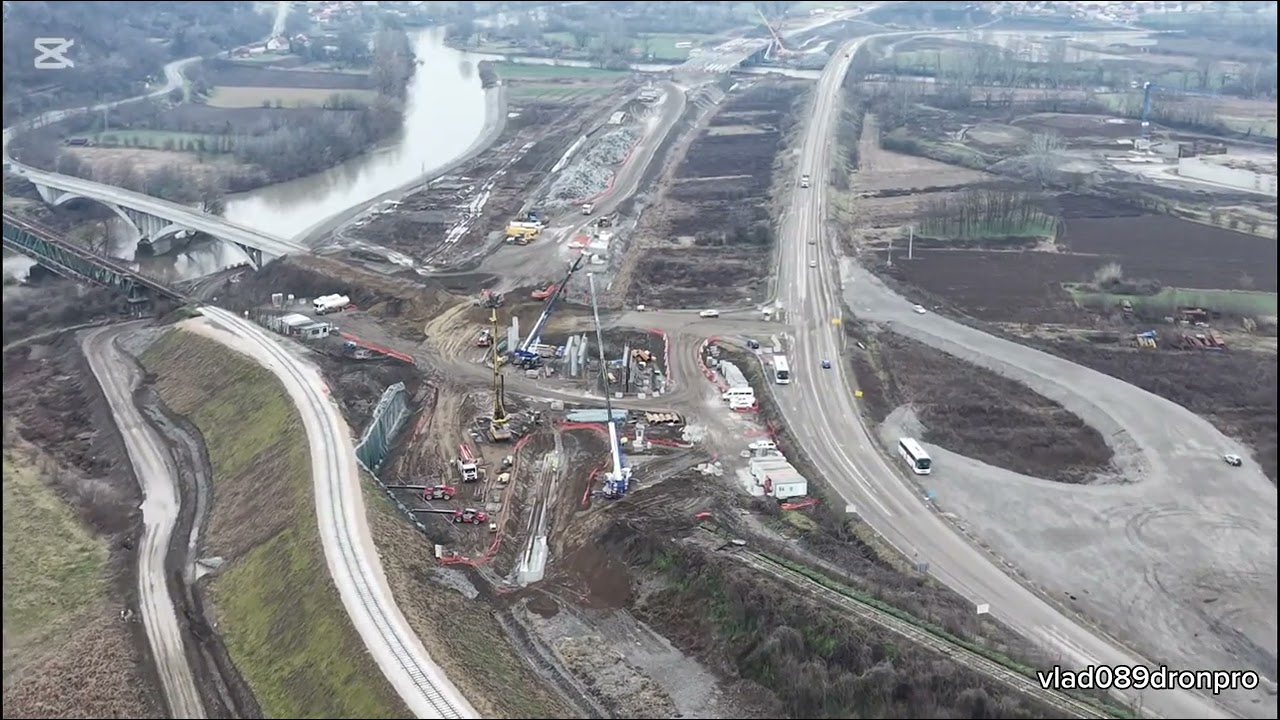 Moravski koridor od Adrana do Vrbe - dron video