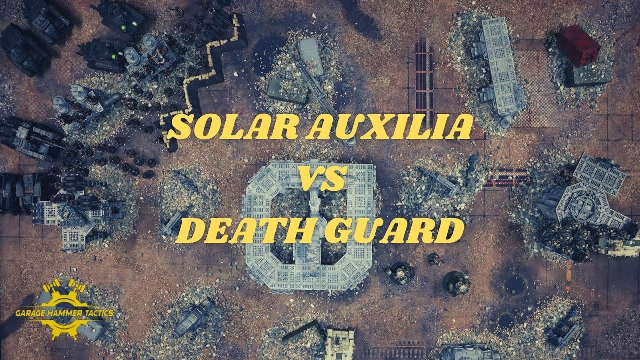 Horus Heresy Warhammer 30k battle report - Solar Auxilia vs Death Guard