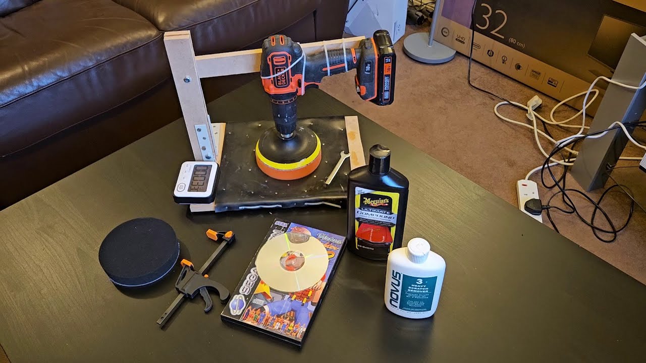 I built polishing machine CDs, DVDs disc, videogames,...
