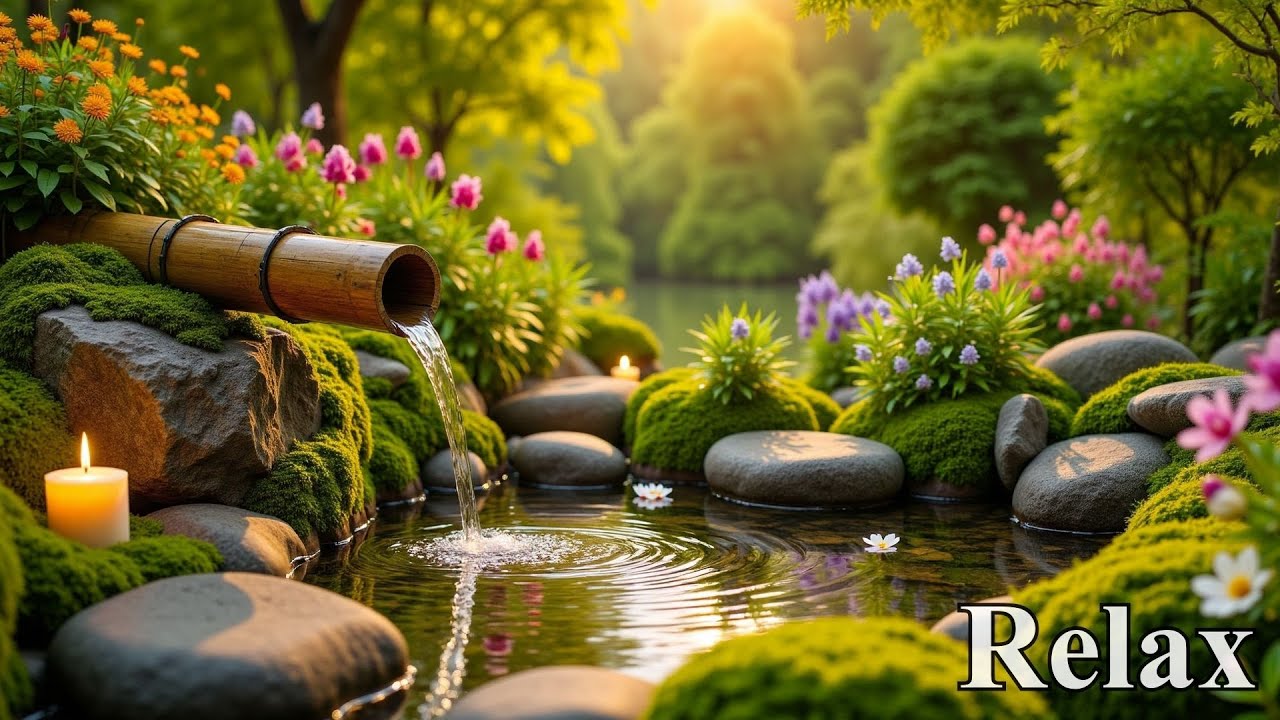 Расслабляющая Фортепианная Музыка Со Звуками Журчащей Воды 🍃 Глубокое Исцеление Для Снятия Стресса,
