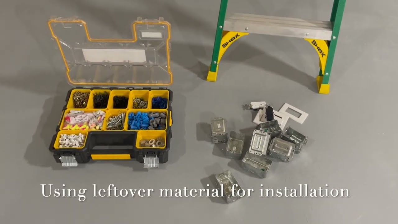 Installing temporary plugs with leftover material
