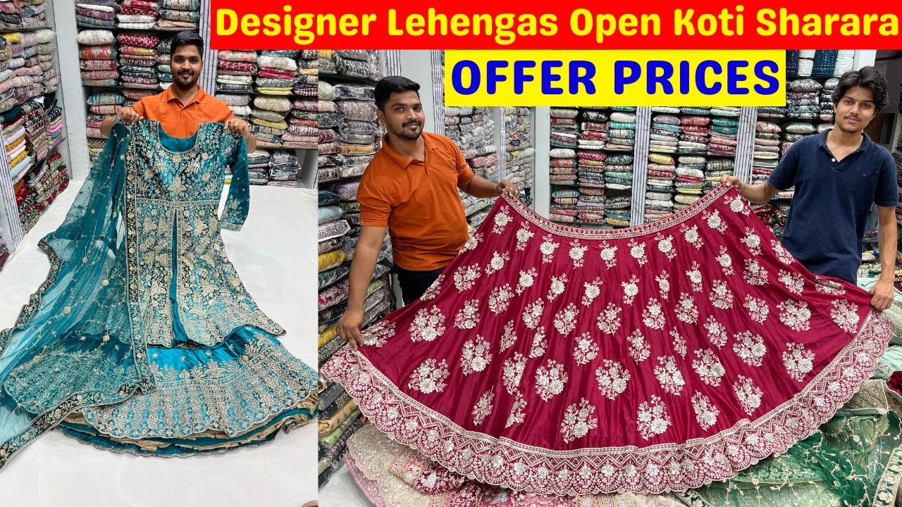 Designer Lehengas Open koti Sharara Bridal Khada Dupatta OFFER PRICES @DDS The Designer