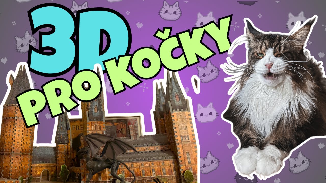 Bradavický hrad v ohrožení a 3D prostor pro kočky 🐱🏰